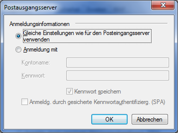 IMAP-/POP3-/SMTP-Konfiguration #2 für Windows Live Mail (Windows 7)